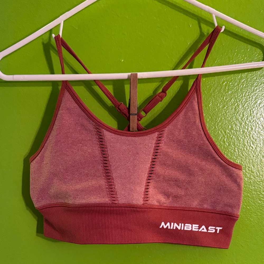 Women's Strappy Sports Bra - Orange
